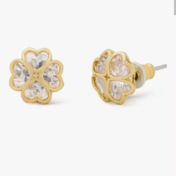 Something Sparkly Spade Studs - Picture 1 of 2